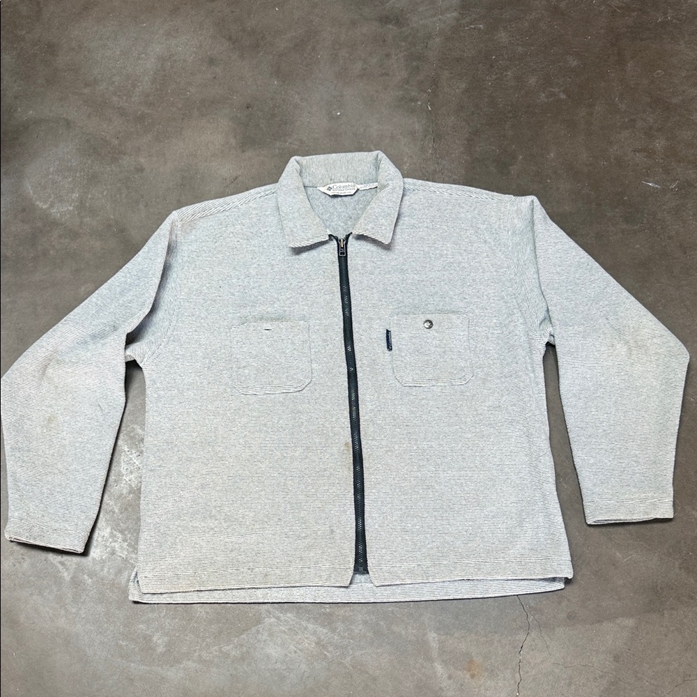 Columbia Men's Light Gray Zip-Up Jacket